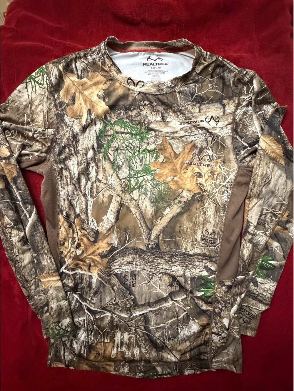 Realtree Camo Long Sleeve Shirt Size Small